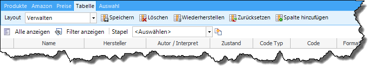 Tabellen Layout-Befehle